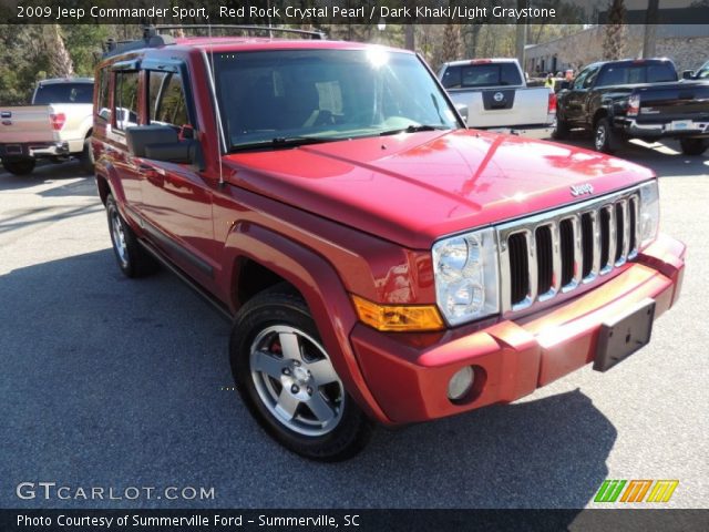 2009 Jeep Commander Sport in Red Rock Crystal Pearl