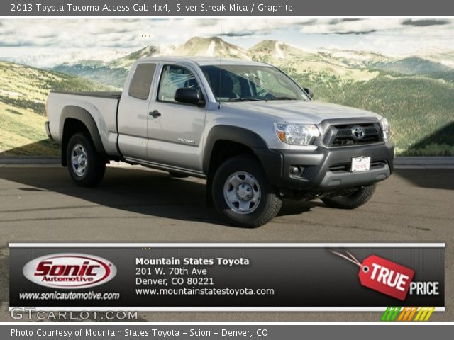2013 Toyota Tacoma Access Cab 4x4 in Silver Streak Mica