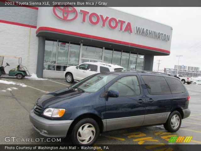 2003 Toyota Sienna XLE in Stratosphere Blue Mica