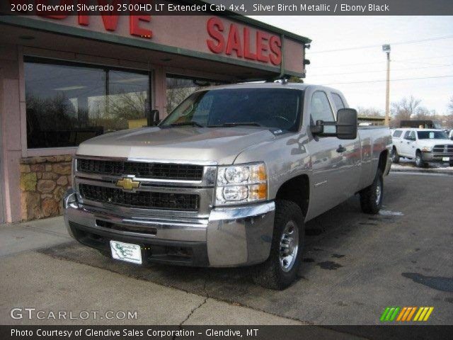 2008 Chevrolet Silverado 2500HD LT Extended Cab 4x4 in Silver Birch Metallic