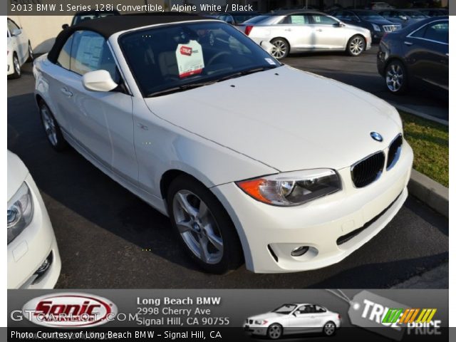 2013 BMW 1 Series 128i Convertible in Alpine White