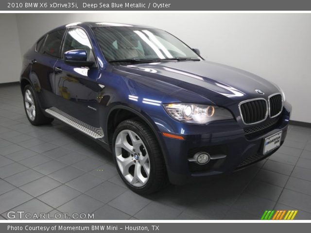 2010 BMW X6 xDrive35i in Deep Sea Blue Metallic