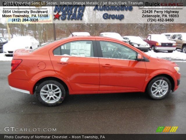 2013 Chevrolet Sonic LT Sedan in Inferno Orange Metallic