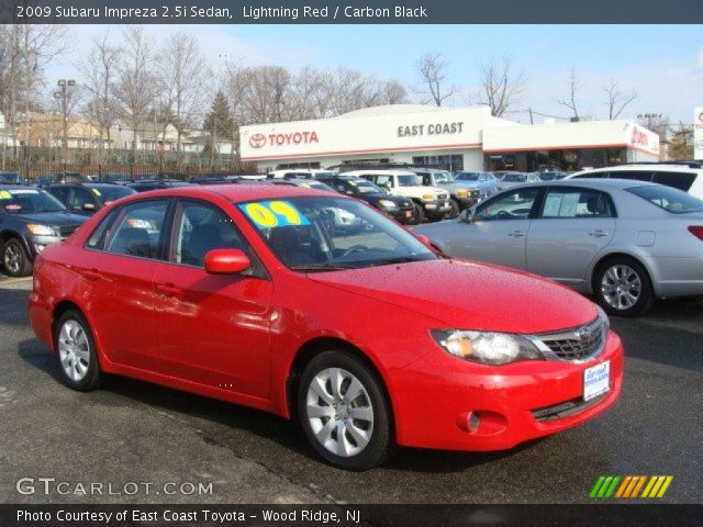 2009 Subaru Impreza 2.5i Sedan in Lightning Red