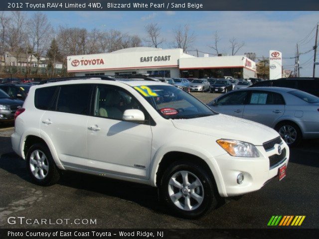 2012 Toyota RAV4 Limited 4WD in Blizzard White Pearl