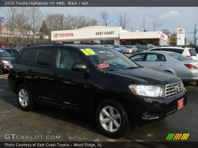 2010 Toyota Highlander V6 4WD in Black