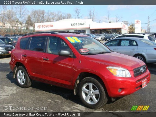 2008 Toyota RAV4 V6 4WD in Barcelona Red Pearl