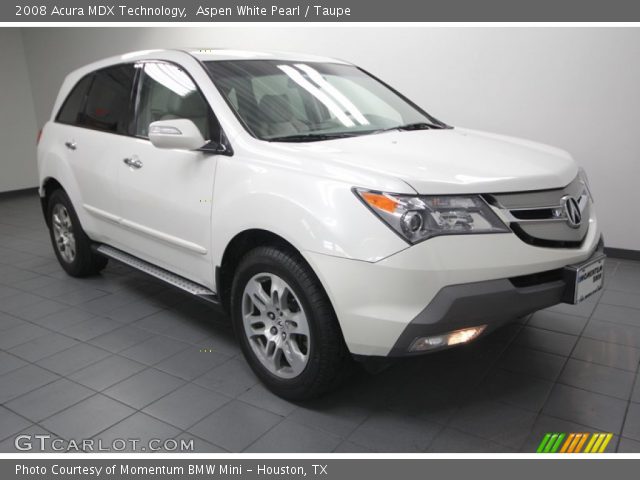 2008 Acura MDX Technology in Aspen White Pearl