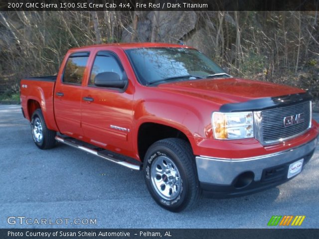 2007 GMC Sierra 1500 SLE Crew Cab 4x4 in Fire Red