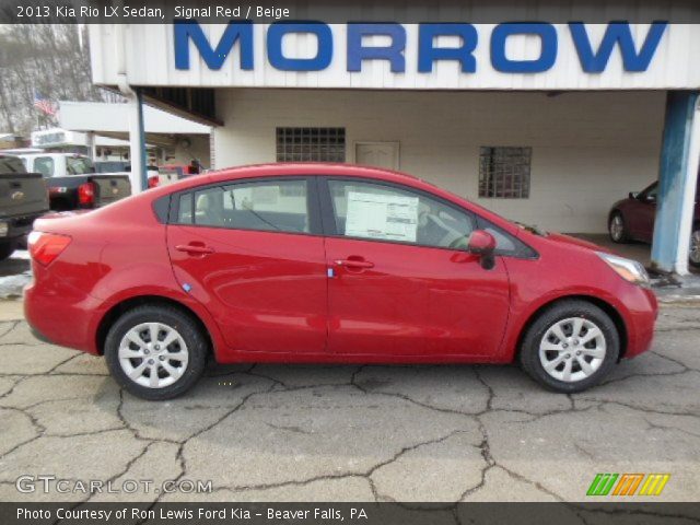 2013 Kia Rio LX Sedan in Signal Red