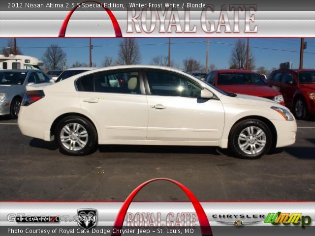 2012 Nissan Altima 2.5 S Special Edition in Winter Frost White