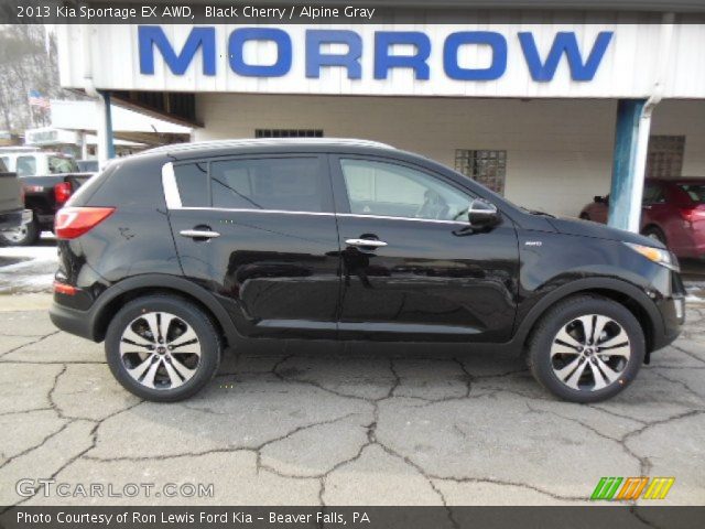 2013 Kia Sportage EX AWD in Black Cherry