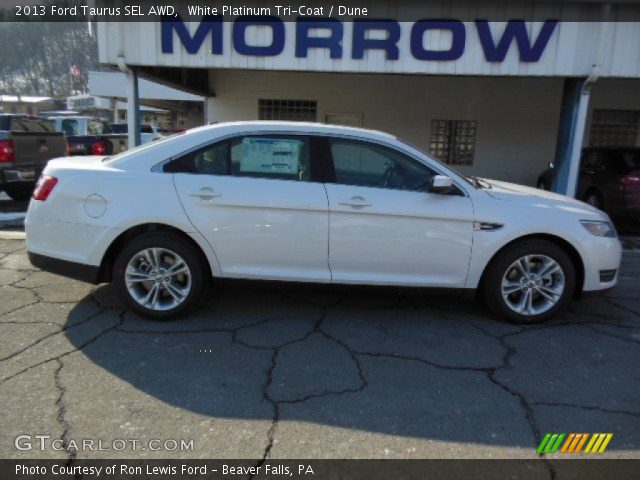 2013 Ford Taurus SEL AWD in White Platinum Tri-Coat