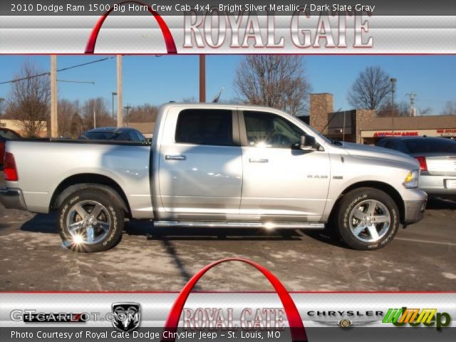 2010 Dodge Ram 1500 Big Horn Crew Cab 4x4 in Bright Silver Metallic