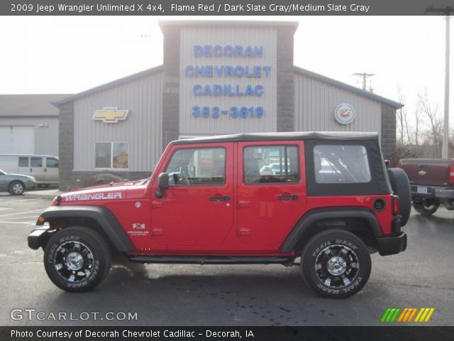2009 Jeep Wrangler Unlimited X 4x4 in Flame Red