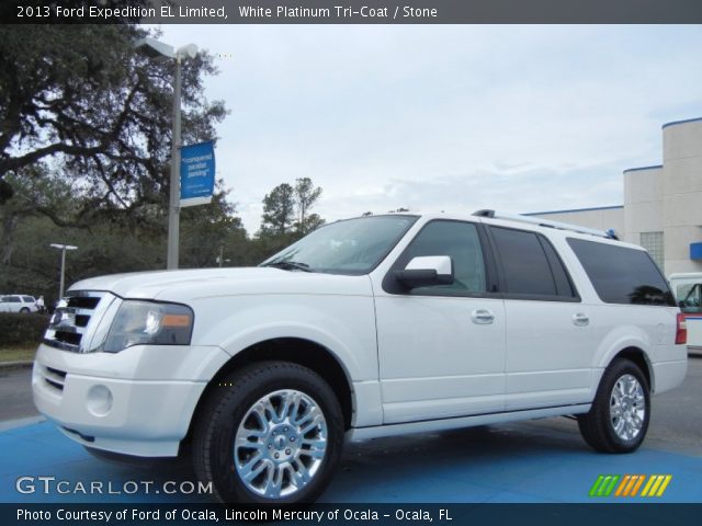 2013 Ford Expedition EL Limited in White Platinum Tri-Coat