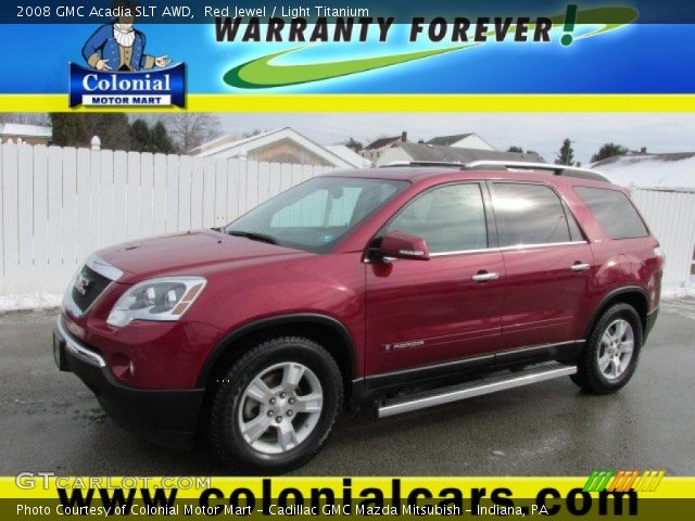 2008 GMC Acadia SLT AWD in Red Jewel