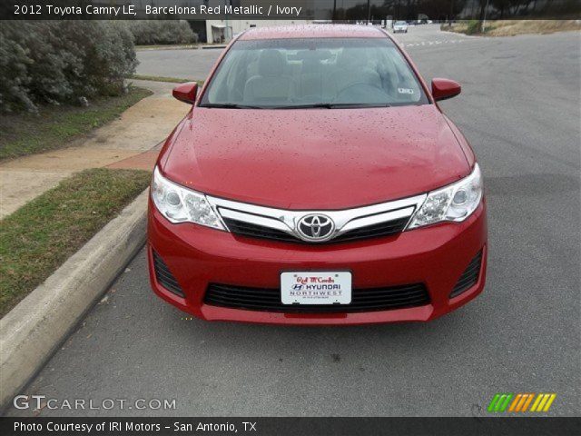 2012 Toyota Camry LE in Barcelona Red Metallic