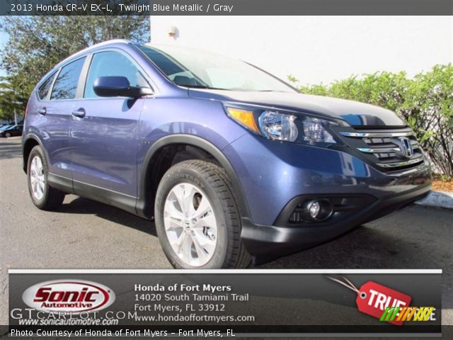 2013 Honda CR-V EX-L in Twilight Blue Metallic