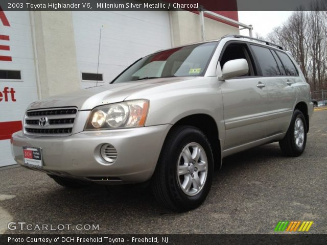 2003 Toyota Highlander V6 in Millenium Silver Metallic