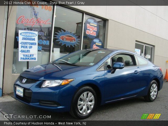 2012 Honda Civic LX Coupe in Dyno Blue Pearl