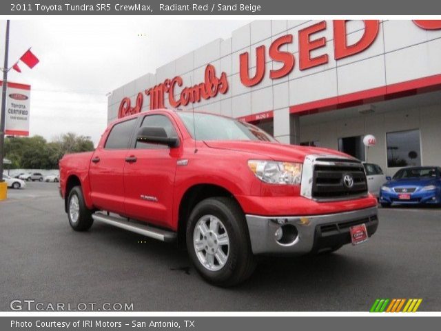 2011 Toyota Tundra SR5 CrewMax in Radiant Red