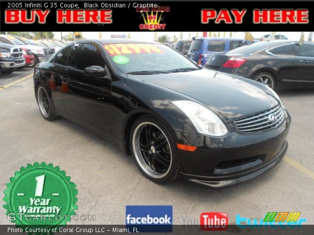 2005 Infiniti G 35 Coupe in Black Obsidian