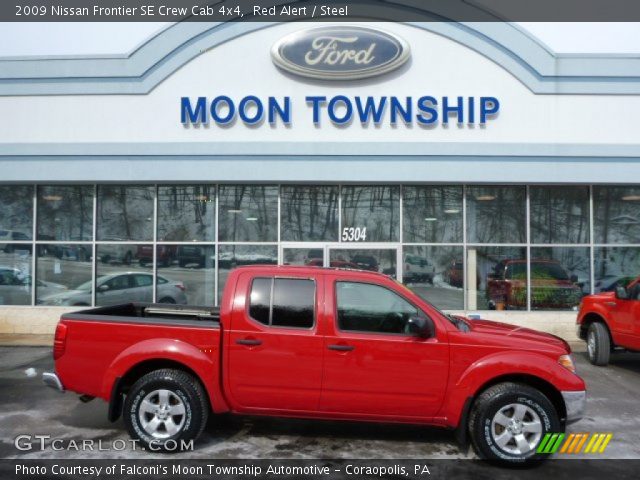 2009 Nissan Frontier SE Crew Cab 4x4 in Red Alert