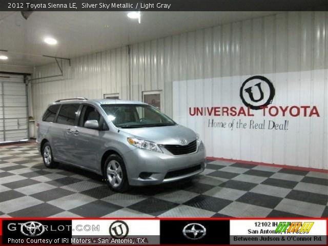 2012 Toyota Sienna LE in Silver Sky Metallic