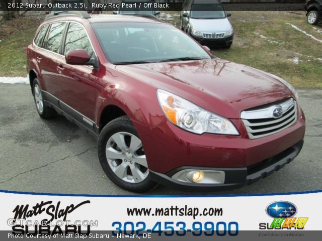 2012 Subaru Outback 2.5i in Ruby Red Pearl