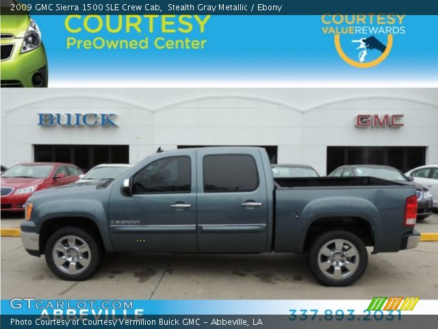 2009 GMC Sierra 1500 SLE Crew Cab in Stealth Gray Metallic