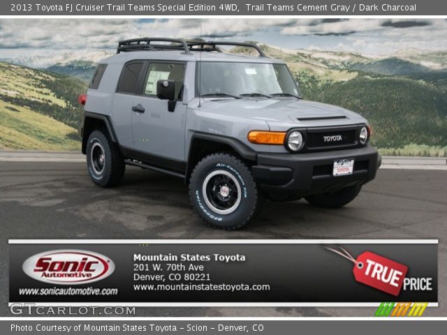 2013 Toyota FJ Cruiser Trail Teams Special Edition 4WD in Trail Teams Cement Gray