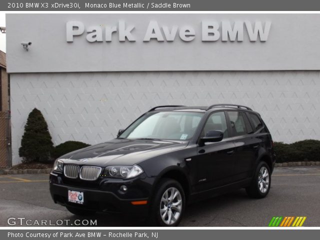 2010 BMW X3 xDrive30i in Monaco Blue Metallic