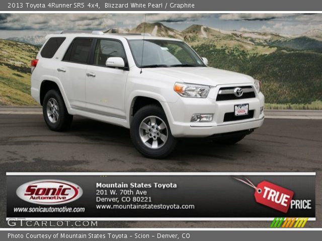 2013 Toyota 4Runner SR5 4x4 in Blizzard White Pearl