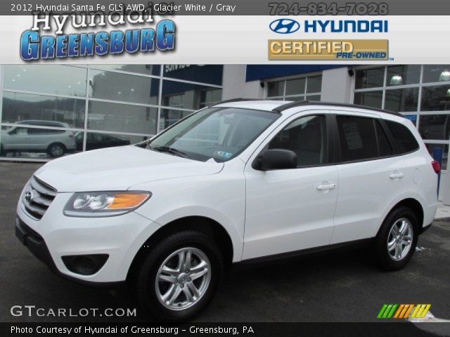 2012 Hyundai Santa Fe GLS AWD in Glacier White