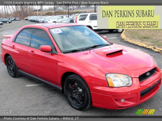 2004 Subaru Impreza WRX Sedan in San Remo Red