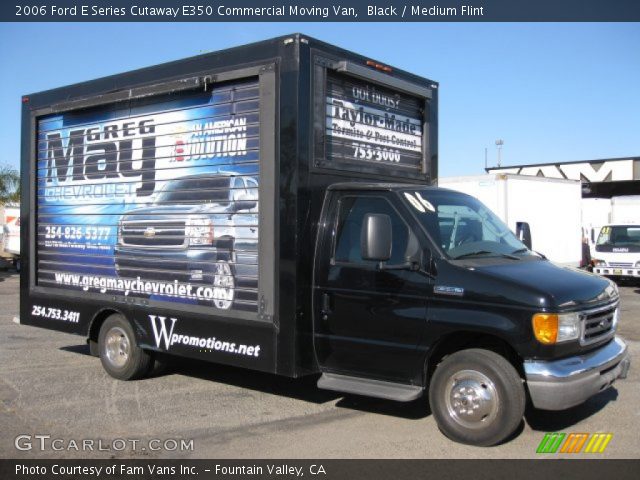 2006 Ford E Series Cutaway E350 Commercial Moving Van in Black