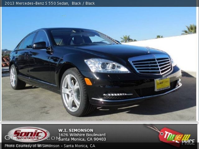 2013 Mercedes-Benz S 550 Sedan in Black