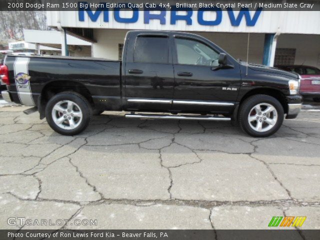 2008 Dodge Ram 1500 Big Horn Edition Quad Cab 4x4 in Brilliant Black Crystal Pearl