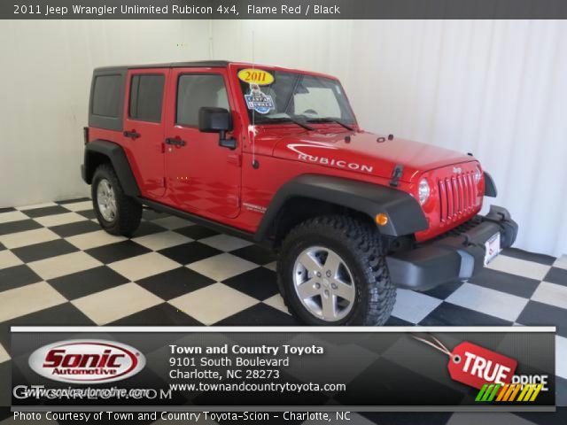 2011 Jeep Wrangler Unlimited Rubicon 4x4 in Flame Red