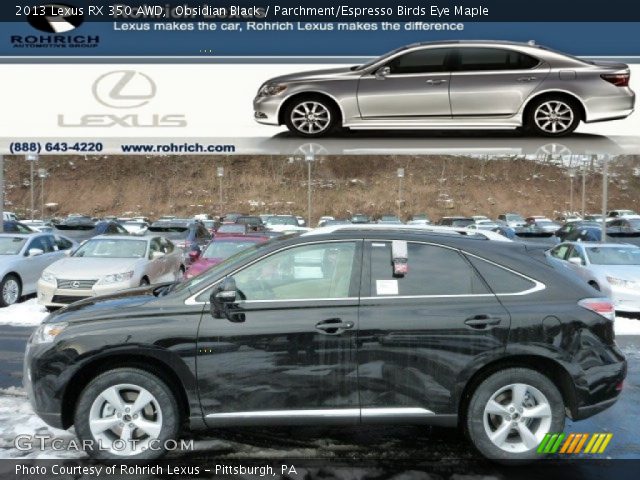 2013 Lexus RX 350 AWD in Obsidian Black