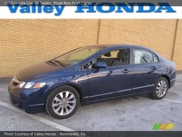 2010 Honda Civic EX Sedan in Royal Blue Pearl