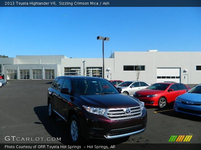 2013 Toyota Highlander V6 in Sizzling Crimson Mica
