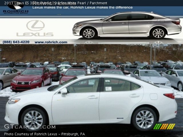 2013 Lexus ES 300h Hybrid in Starfire White Pearl