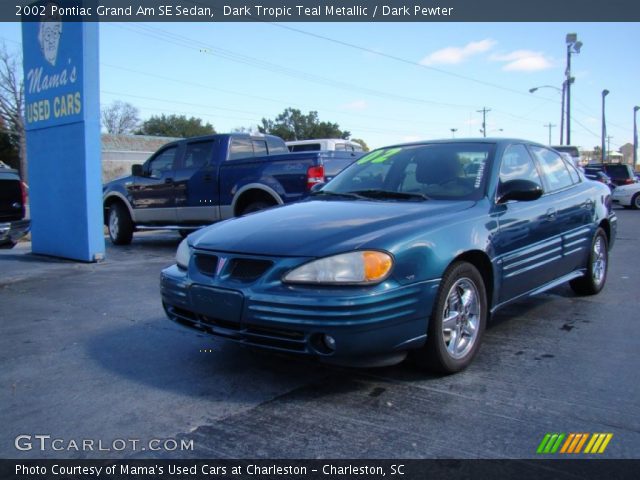 2002 Pontiac Grand Am SE Sedan in Dark Tropic Teal Metallic