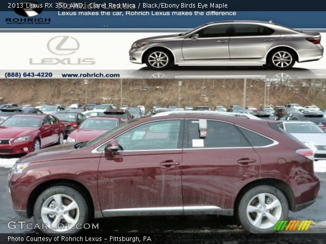 2013 Lexus RX 350 AWD in Claret Red Mica