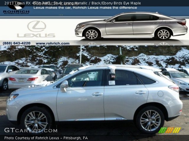 2013 Lexus RX 450h AWD in Silver Lining Metallic