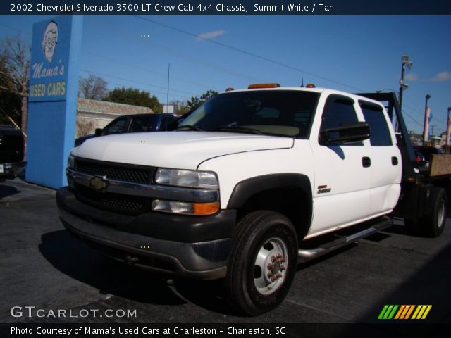 2002 Chevrolet Silverado 3500 LT Crew Cab 4x4 Chassis in Summit White