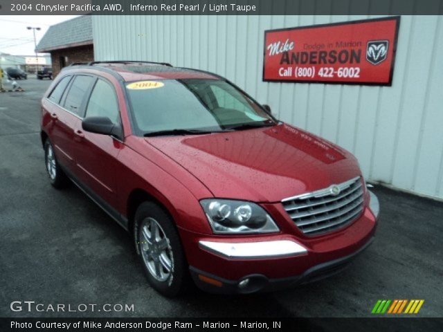 2004 Chrysler Pacifica AWD in Inferno Red Pearl