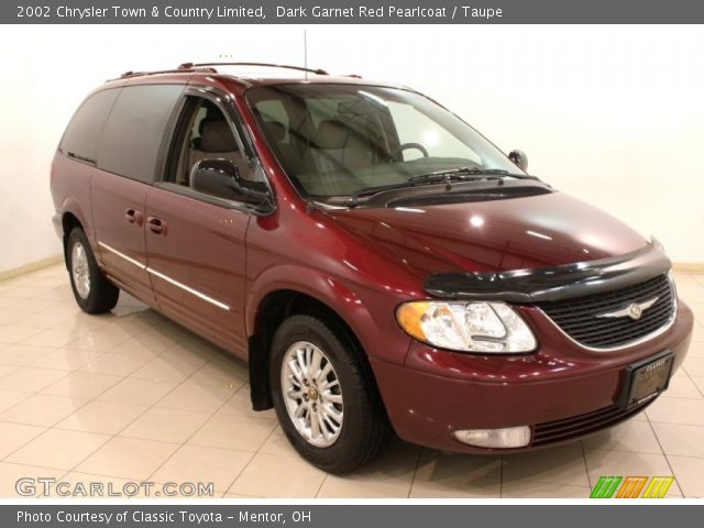 2002 Chrysler Town & Country Limited in Dark Garnet Red Pearlcoat